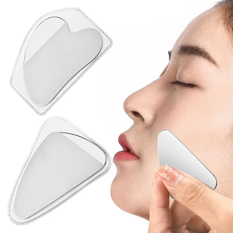 Massager z nehrdzavejúcej ocele GUA SHA Massager pre masáž tela na krk Masáž na tvár Massager Massager H9W8