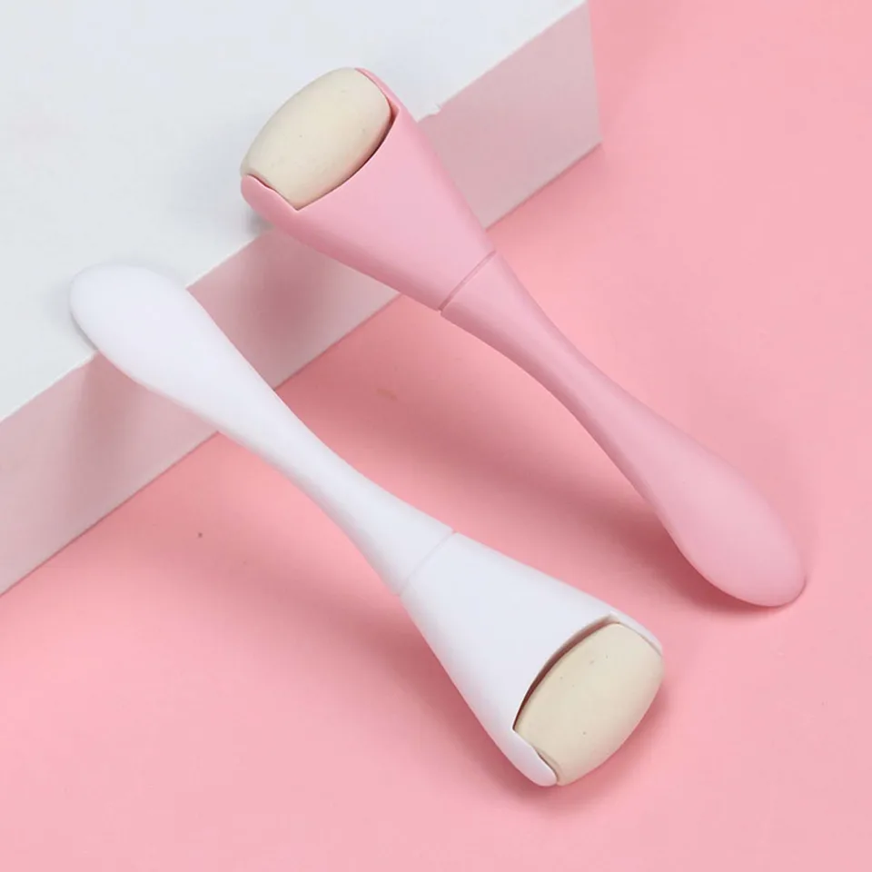 Massager čelný olej absorbujúci valček proti Acne Solkanic Stone Stick Double Head Tvár Oveľ pre starostlivosť o pleť pre mastnú pokožku Obidve pohlavia