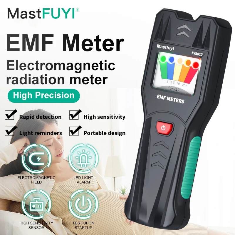 Mastfuyi FY8817 5-vedený elektromagnetický poľný merač poľného detektor detektor Paranormálny tester prenosný počítač Profesionálny tester