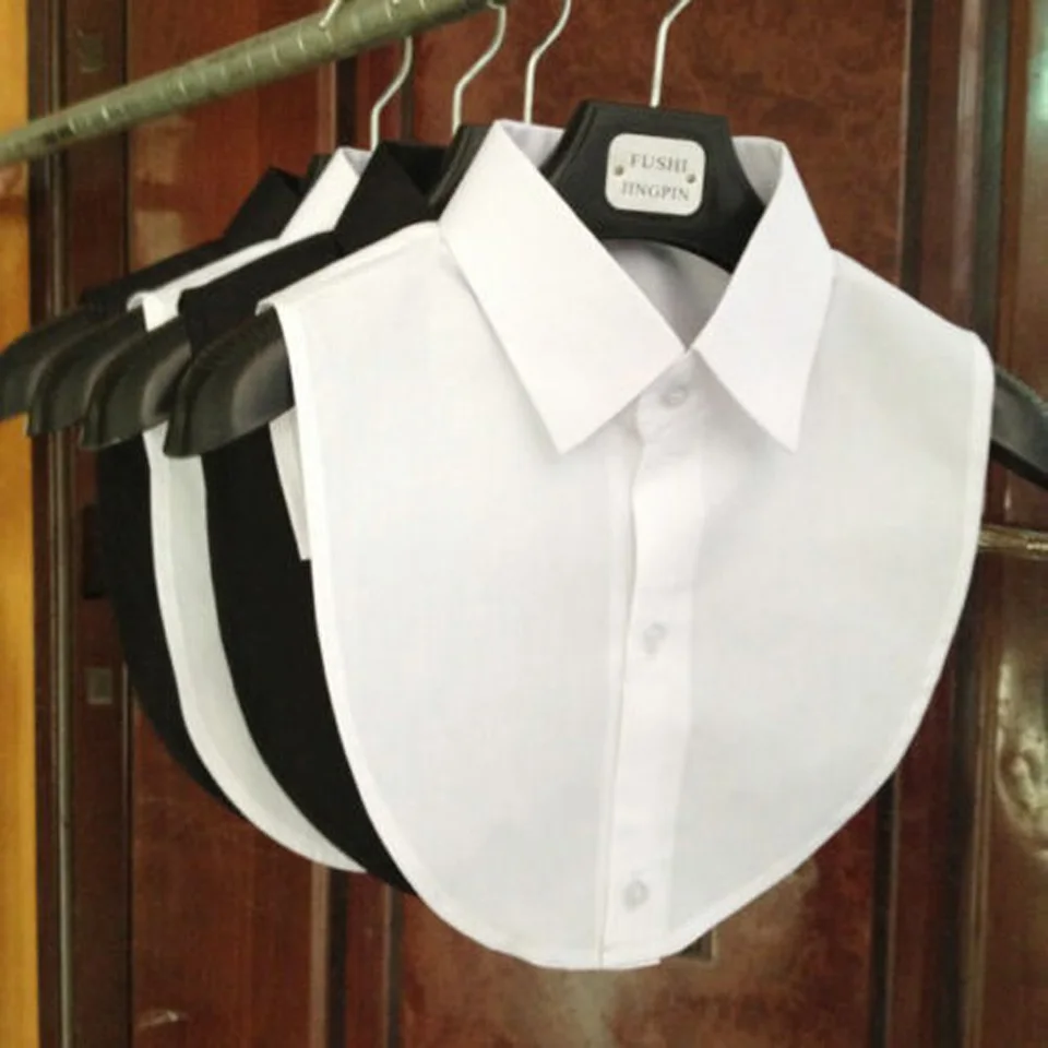 Mastná košeľa Lace False Collar White & Black Blúzka Vintage odnímateľné obojky dámske oblečenie doplnky móda nové