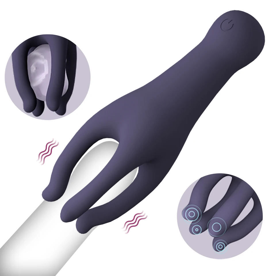 Masturbator for Men Glans Trainerglans vibrátor Penis Masážny stimulátor stimulátora oneskorenia vytrvalostné školenie Sexuálne hračky pre mužov
