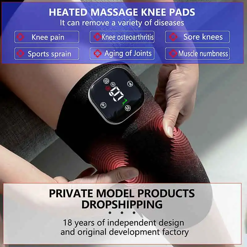 Maságer na ramene a krk Massager Rich Bag Massager Graphene Grafén samoliečujúce koleno podložku EMS Elektrické vykurovacie koleno nabíjanie