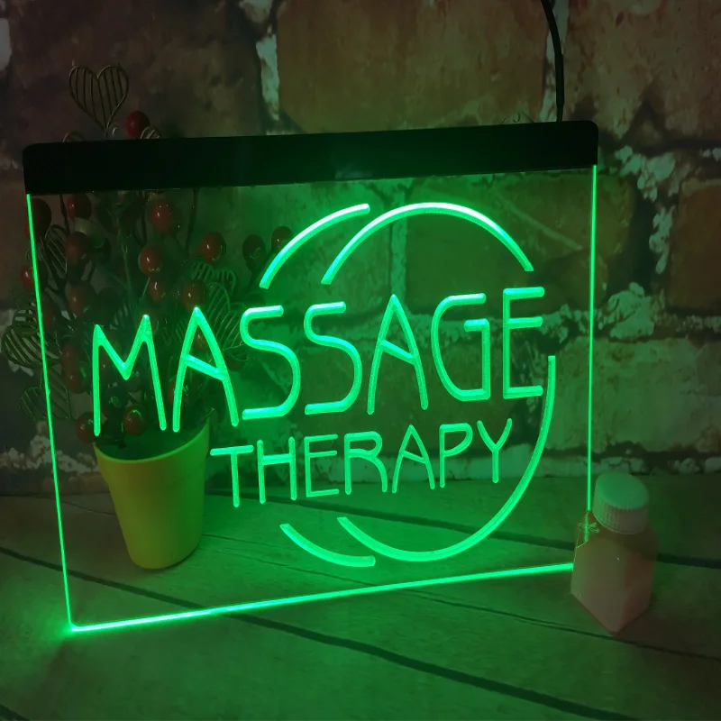 Masážna terapia Otvorená neónová značka LED stena svetlo stena dekorácie Light Up Up Neon Spedroom Bar