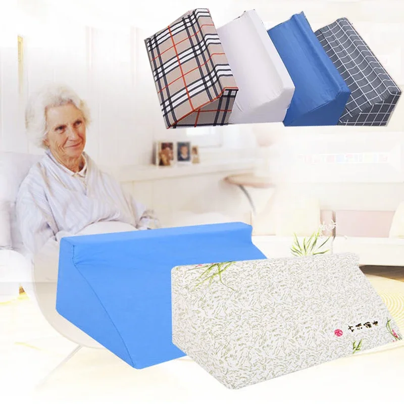 Masážny vankúš proti postele Bedsore Bedridden Pacienti starší posteľ trojuholníkovej podložky Turnovanie ošetrovateľskej nadmorskej výšky podpora vankúša