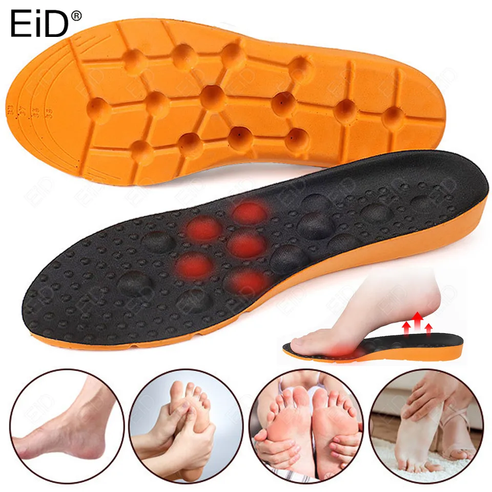 Masážové vložky pre nohy akupresúru pre topánky Športové vložky Spory Absorbujúce Eva Orthopedic Relax Comfort Sole Sole Health Foot Care