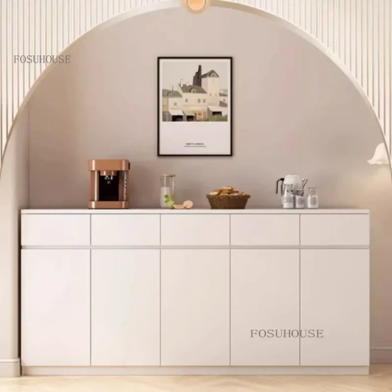Masívne drevené bočný doska jedáleň kuchynské skrinky s zásuvkou moderné minimalistické príborní kockbody skladovací stojan bufetový skrinka C