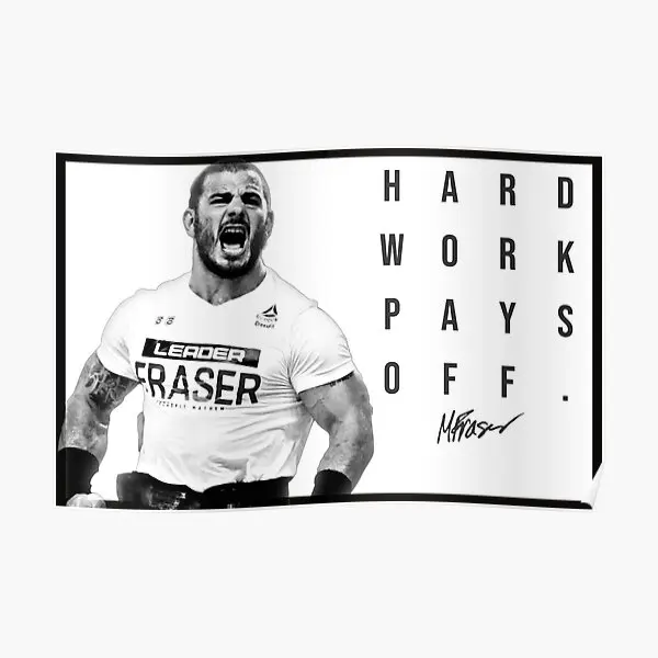 Mat Fraser CrossFit Games Hard Work Plagát Plagát Picture Decor Domáca tlač Wall Wall nástenná maľba Art Decorácie maľba bez rámu