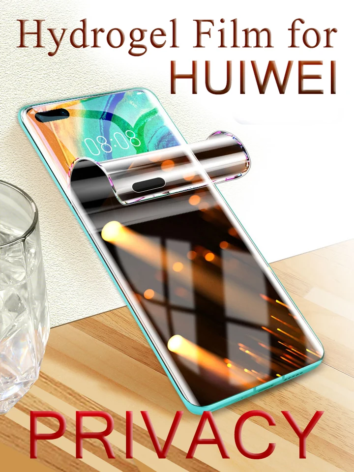 Mate50pro ochrana súkromia chránič obrazovky pre Huawei P50PRO P30PRO P40 Pro Hydrogel Film Mate 40RS 50RS MATE30PRO Soft Anti-PEAPING