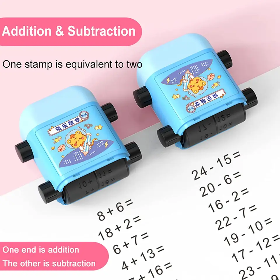 Matematické známky Smart Stamps for Math Problémy Roller Digital Teaching Stamp Matematika matematický matematický prax Quarce Tvorca výrobca