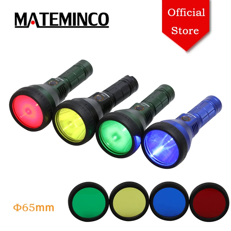 Mateminco φ65 mm 4 farebný difúzor pre MateMinco MT35 Mini/MT90 MINI LED LED LASLES PRE SEBO OBRÁZOKOVÝ KAMPING