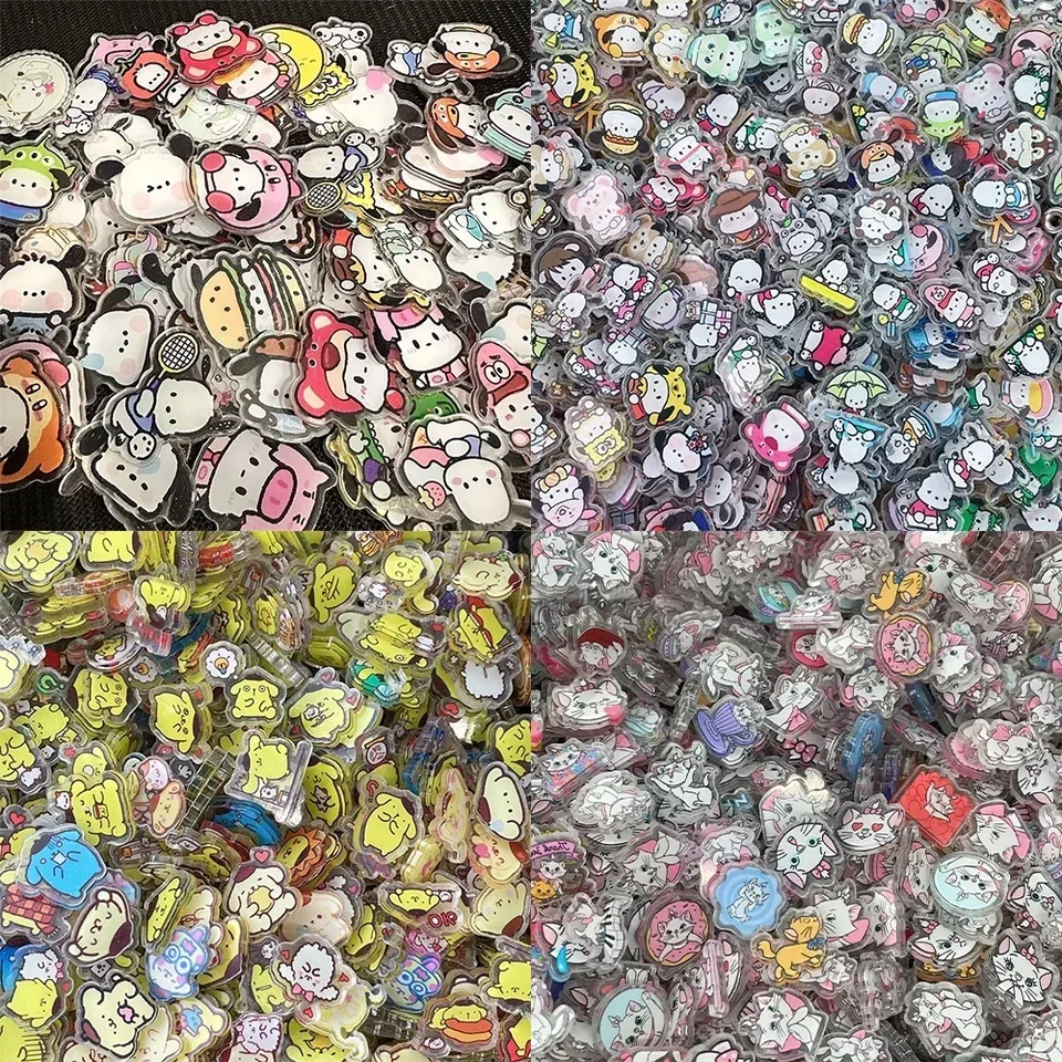 Materiál brošňa Keychain diely 100/300/500g Sanrio Sofia Akrylový list DIY príslušenstvo
