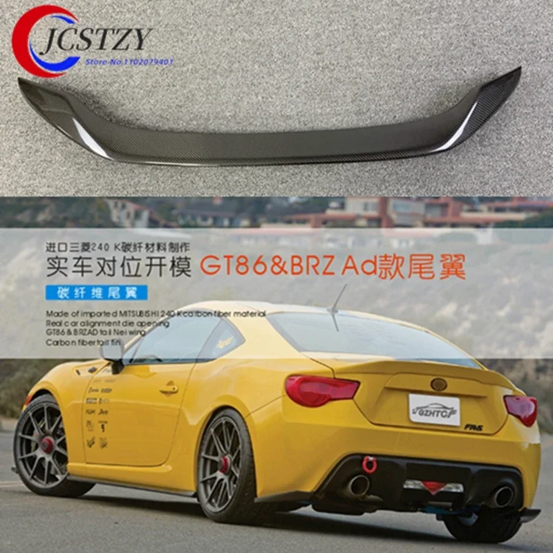 Materiál z uhlíkových vlákien v štýle automobilu KS GT 86 BRZ Zadné kmeňa krídla pre Subaru BRZ Toyota 86 GT86