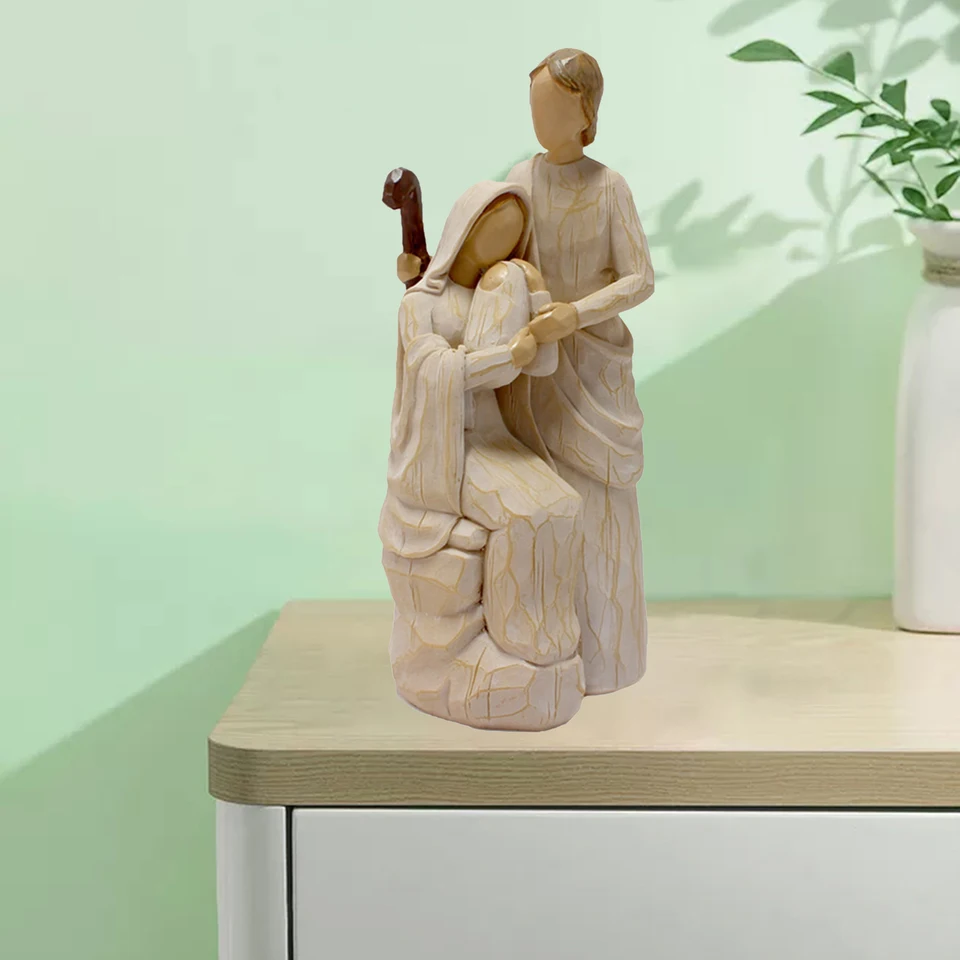 Matka dcéra, ktorá drží dieťa vyrezávané figuríny dekoratívne keramické remeselné sochy domáci obývacia izba dekorácie Darčekové darčeky