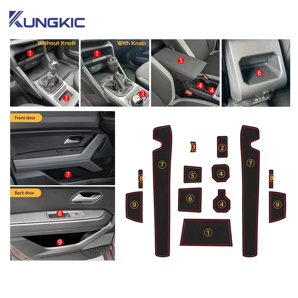 Matka drážok pre dvere pre drážky pre dacia duster 3 2024 2025 Anti-Stric Dvere Gate Slot Pats Auto interiér Dacia duster 3 príslušenstvo