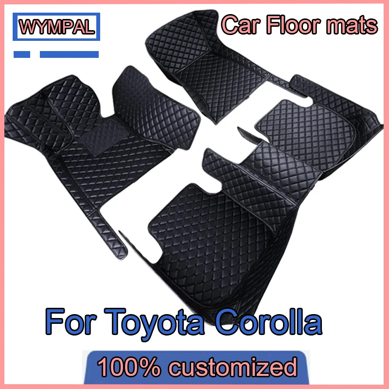 Matky na vlastné kožené podlahy pre podlahy pre Toyota Corolla E120 2001 2002 2003 2004 2005 2006 2007 2007