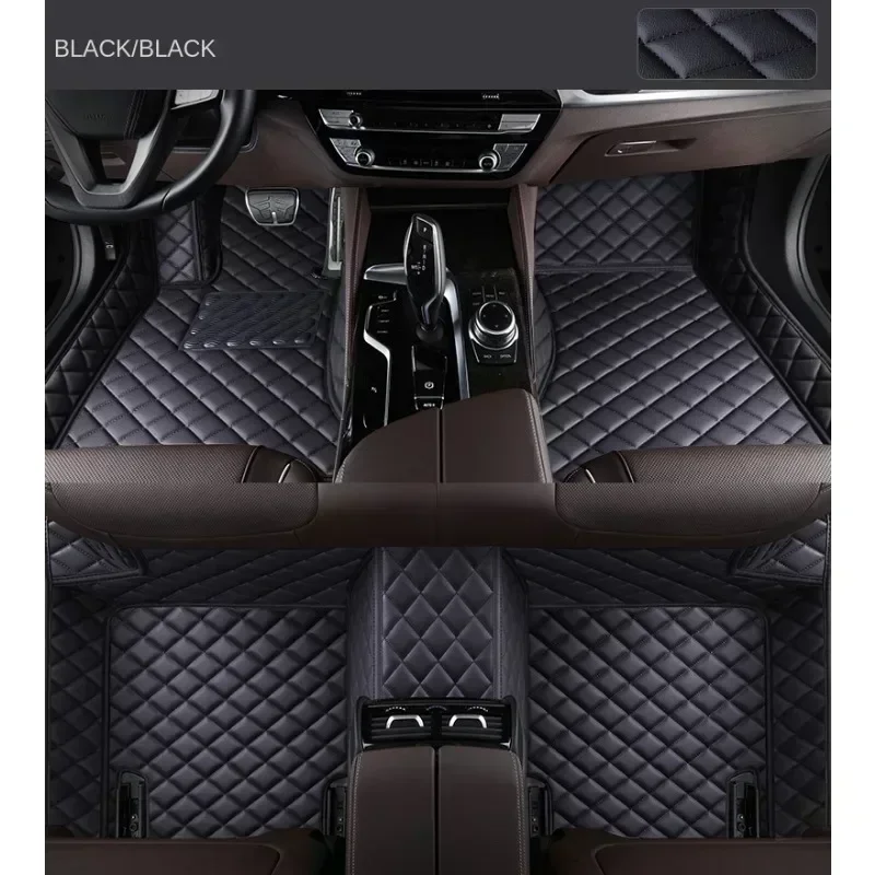 Matky na vlastné podlahové podlahy pre Peugeot 5008 2017-2023 Hyundai Kona Encino I30 2009-2012 Automatické interiérové ​​doplnky Koberec