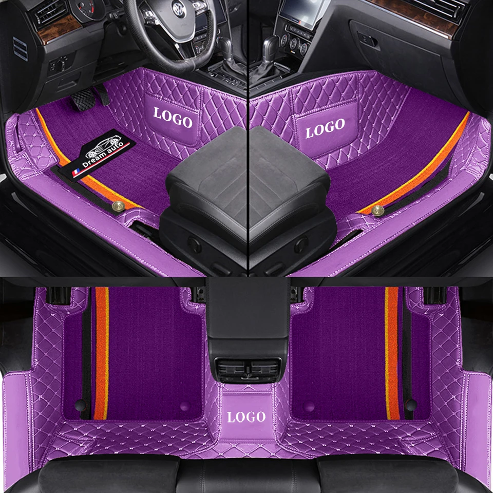 Matky s dvojitým autom pre podlahy pre Subaru Outback 2004-2009 Kožené chenille coat