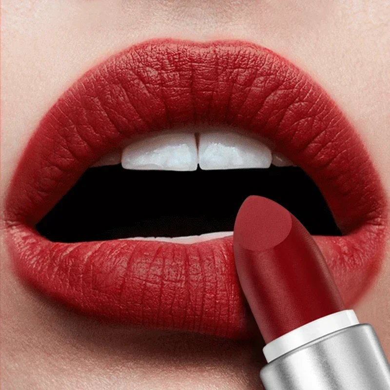 Matné rúžové nahé rúžy Dlhodobé Velve Red Tinted Tinted Witerproof farbenie rúž Lipstick Balm make -up 6 farieb pre ženy