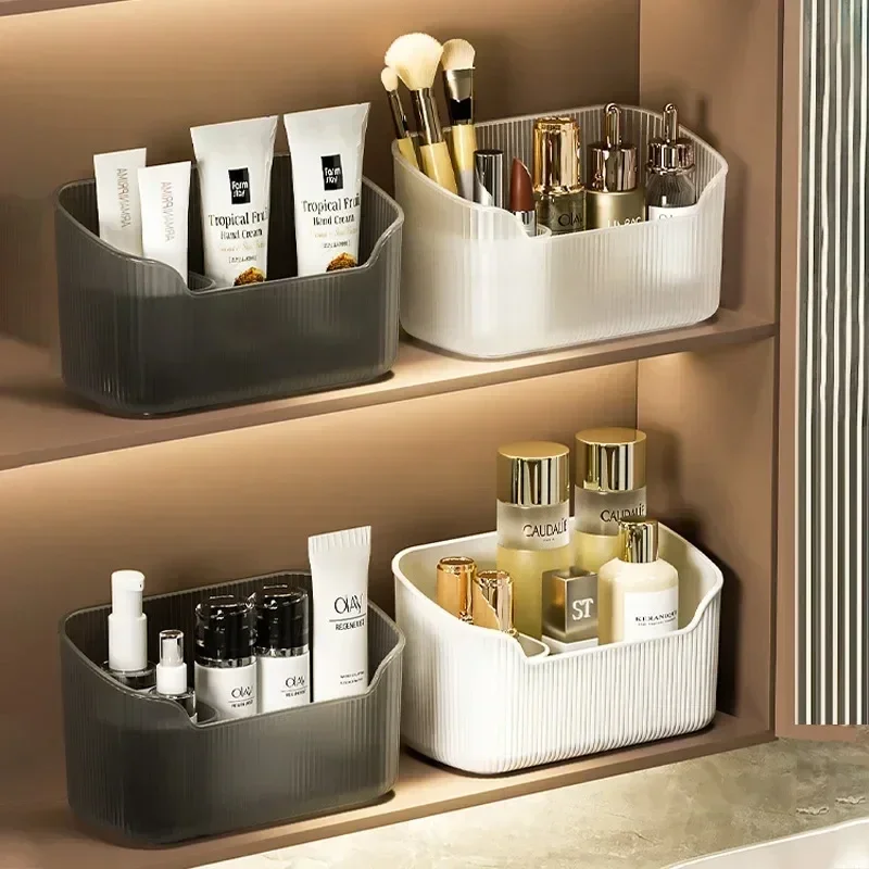 Matný kozmetický organizátor kúpeľňa spálňa stolné úložné skrinky pre make -up rúžový parfém starostlivosť o pleť kozmetický podnos