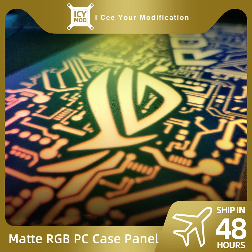 Matný osvetľovací panel na maľbe maľba plášť Argb GPU Spodná doska DIY puzdro PC Prispôsobiteľné Mod Plate Aura Sync carbinet Cover 5V