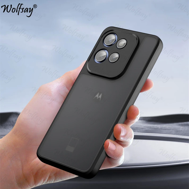 Matný priehľadný puzdro pre telefón pre Motorola Edge 50 Neo Case Full Edge Matte zadný kryt Moto Edge 50 Neo puzdro pre moto Edge 50 Neo