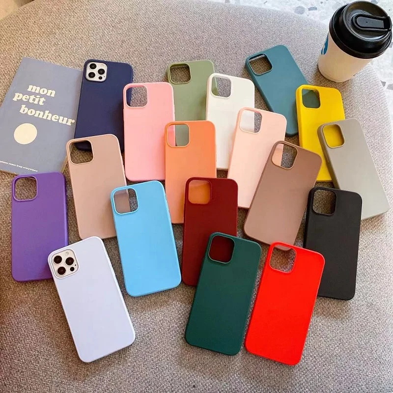 Matný telefónny puzdro pre iPhone 12 11 Pro xs Max xr x 10 8 7 6 6s plus 7Plus 8Plus 6plus SE 2020 Módne cukrovinky Cours Cover
