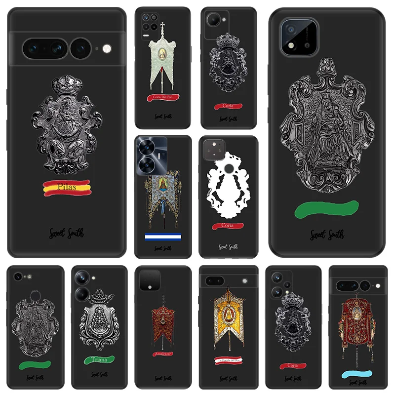 Matný telefónny puzdro pre Pixel 8 8a 7 7a 6a Moto Edge 20 30 40 Pro Onefusion G200 Luxury Christ Flag Flag Art Soft Soft Black Cover