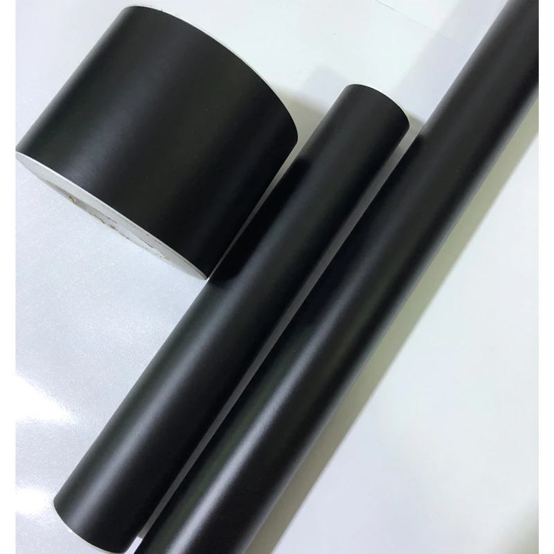 Matný ľad čierny vinyl obal DIY motocyklové nálepka STYLING STYLING ROLL Film automatické interiérové ​​obtisky Flexibilné filmové listy