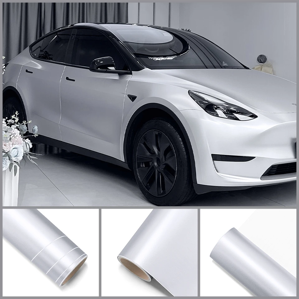 Matný ľadový film strieborné auto celé telo zábal vinylový film automatické zmeny nálepky Nálepka Ochranný kryt obtisky pre domácich majstrov