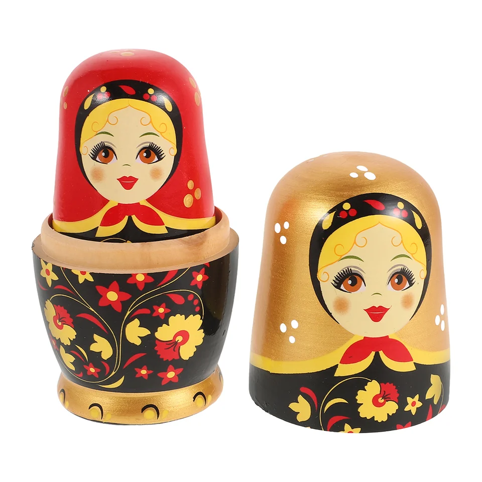 Matryoshka hračky ruské hniezdenie bábik pre deti Zvieratá darčeky narodeniny prázdne deti ručne vyrábané