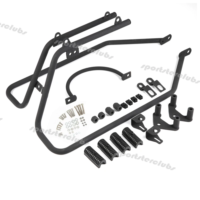 MATTE BLACK HARD SADDLEBAGS Konverzia držiaka Mount Kit pre Harley Davidson Sportster XL 883 1200 2004-2014 08 2013 Motocykel