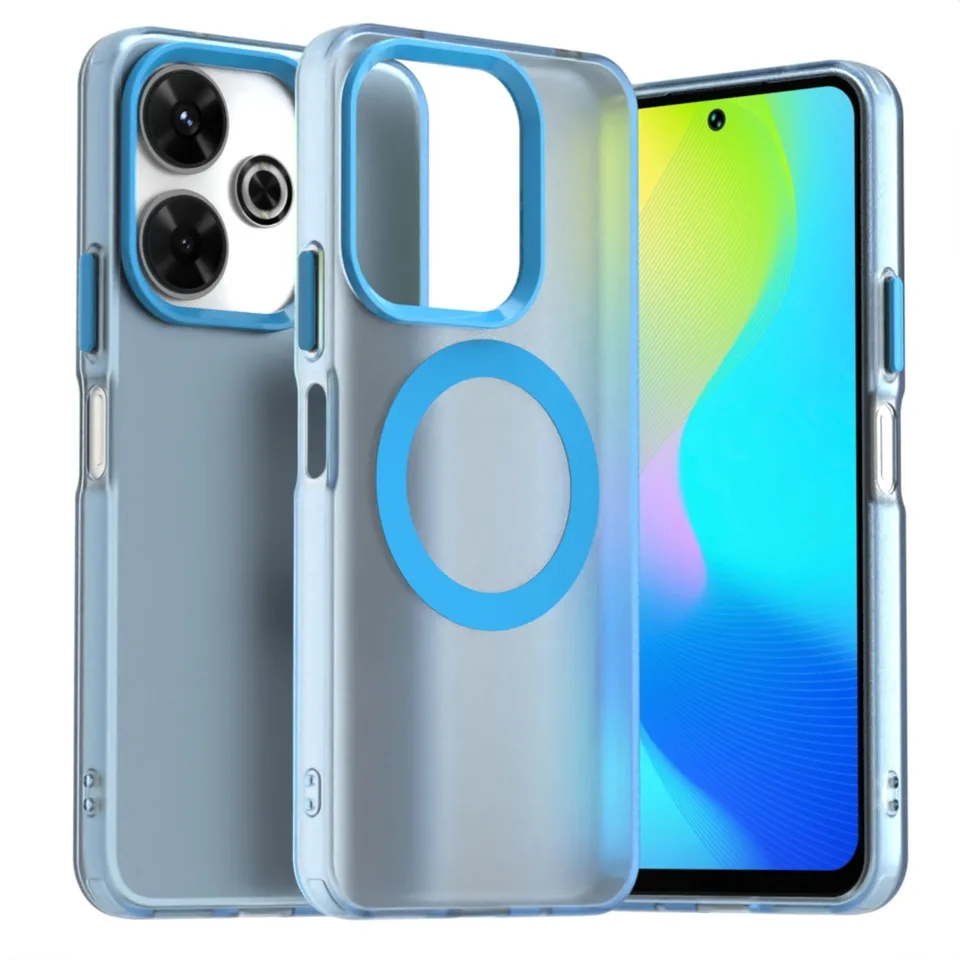 MATTE CANDY MAGNETICKÉ PRÍPRAVA PRÍPRAVNÉHO PRÍPADU PRE XIAOMI 14T PRO NA MAGSAFE CRAND PRE REDMI 14C 14R 13 POCO X6 PRO 5G