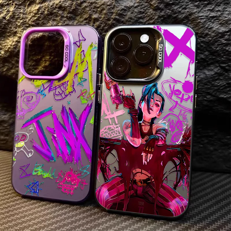 Matte Hard Case pre Samsung Galaxy S24 S23 S22 S21 Ultra Plus Fe A54 A34 A24 A14 A73 A53 A33 5G Poznámka 20 Graffiti Arcanes Jinxs