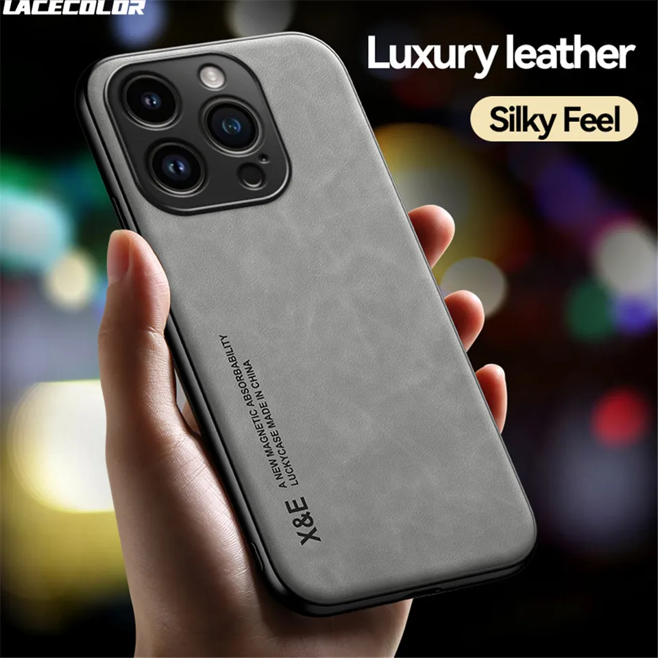 Matte Suede Leather puzdro pre iPhone 16 15 14 plus 13 12 Mini 11 Pro Max x xr xs max 7 8 Plus pre magnetický kryt Magsafe