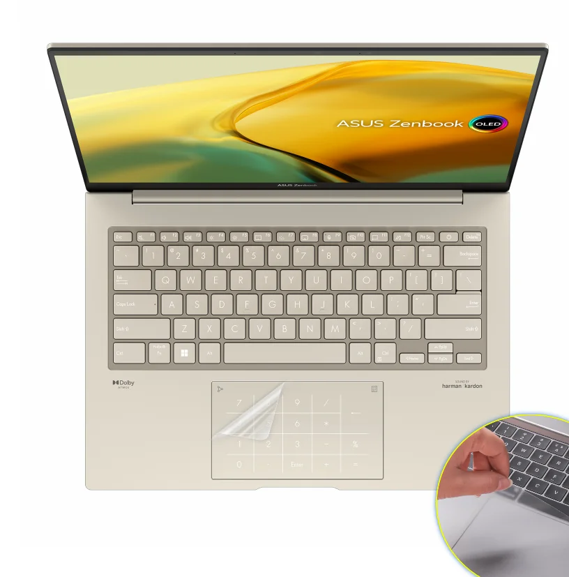 Matte TouchPad Touch Pad Ochranca Film Protector Protector pre ASUS ZenBook Flip 14 OLED UP3404 UP3404V UP3404VA UX3404 UX3404VA