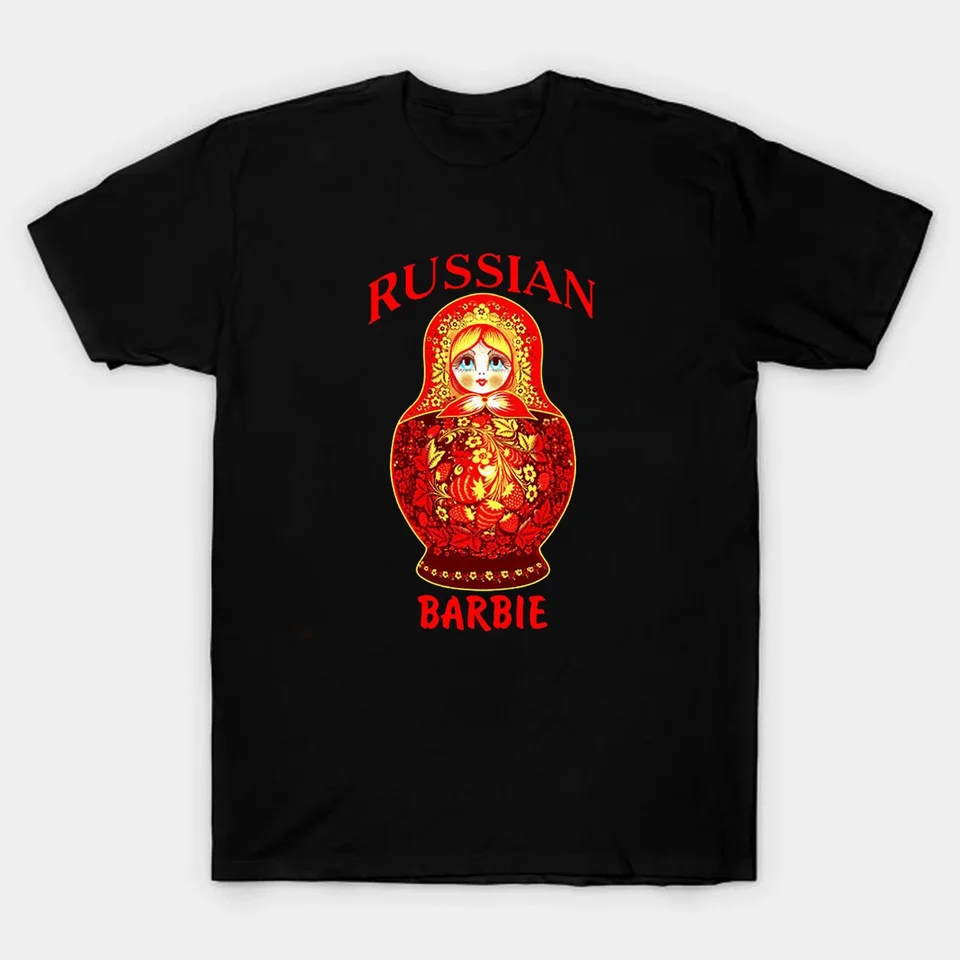 Mattryoshka Tee Tradičné ruské bábiky tričko. Krátke rukávy 100% bavlnené neformálne tričká voľné S-3XL
