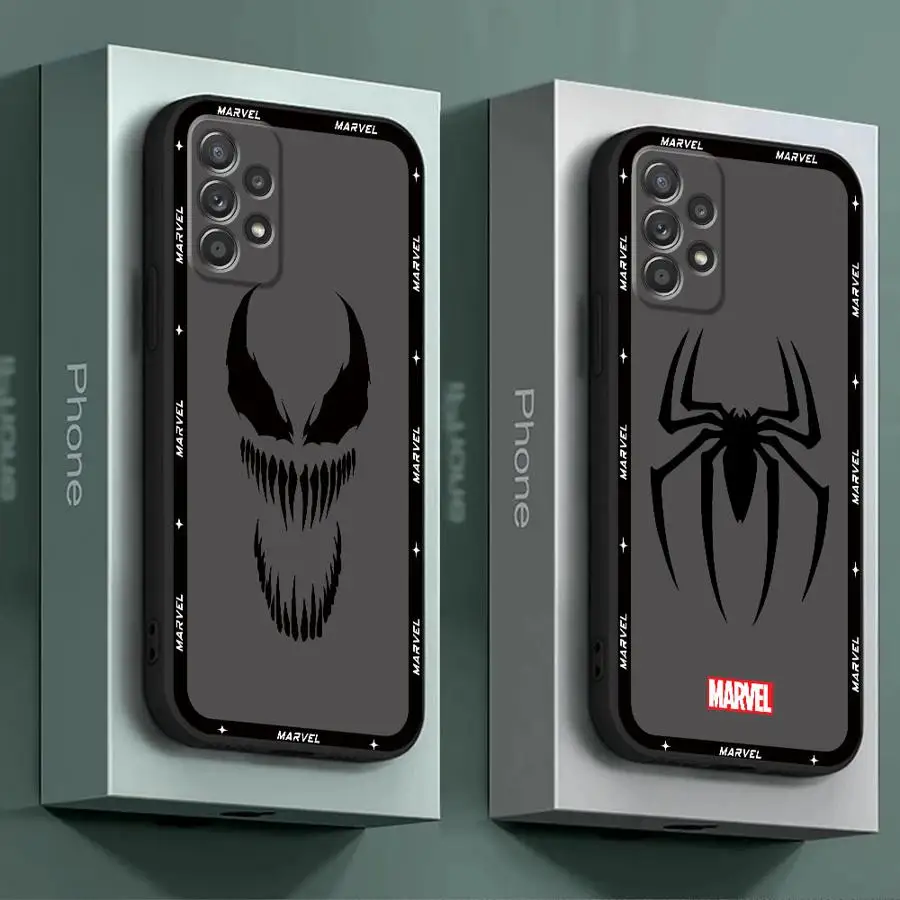 Mavel Spiderman telefónny prípad pre Samsung A21S A52 A72 4G 5G A24 A51 A71 4G A25 A33 A34 A35 A42 A52S A53 A54 A54 A55 A55 A73 5G A31 A41