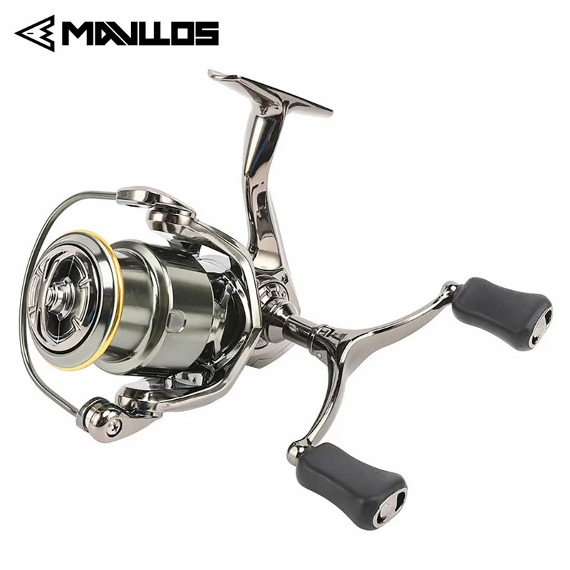 Mavllos Blast Plytle Ciew Cool Spinning Roe Double Ruck Rukovia 5.2: 1 brzdová sila 12 kg vľavo Ruka Rybalová slaná voda