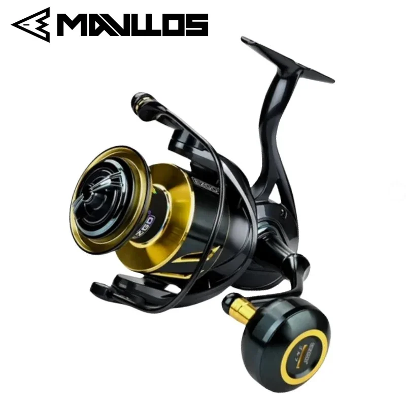 Mavllos Ezgo Slatwater Jigging Navil na rybolov lodí, brzdová sila 27 kg, skrutka rukoväte, pomer 5.2: 1