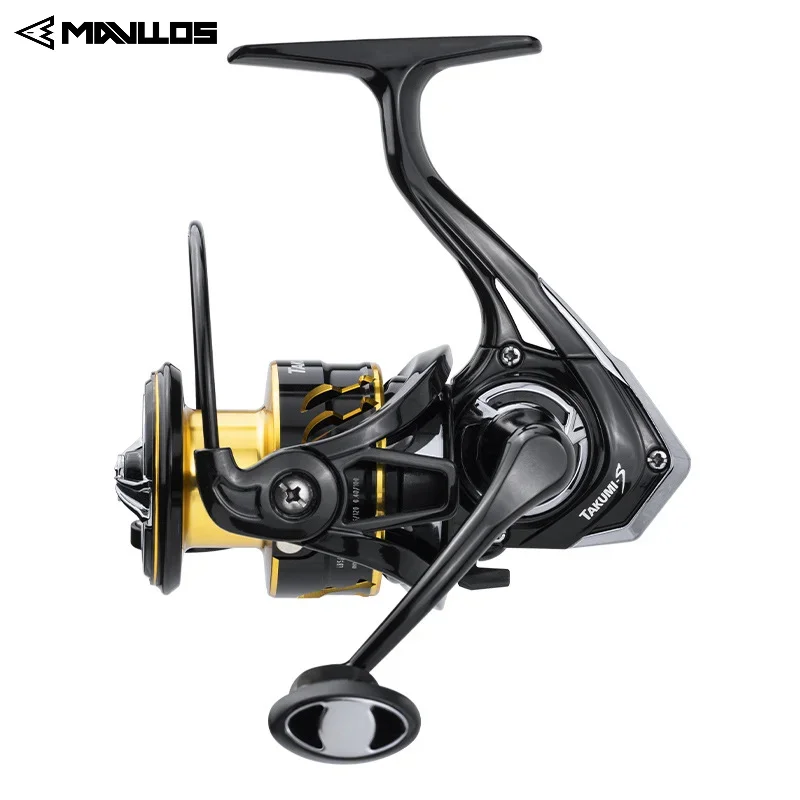 Mavllos Takumi Bass Spinning Fishing Navice Drag Power 10 kg pomer 5.2: 1 6 ložiskov