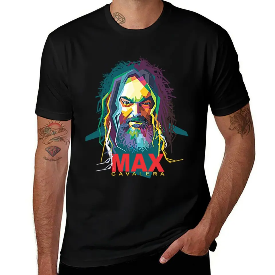 Max Cavalera Tričko Vintage anime košeľa letné vrcholy letné oblečenie rapper grafické tričká košele muži