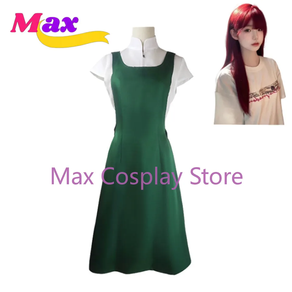 Max cos anime Uzumaki kushina cosplay šaty šaty Hokage's Costy Anime Red Wig Head pokrývky Halloween Karneval Prispôsobiť