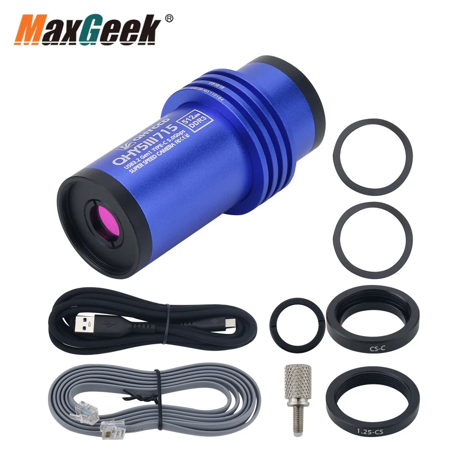 Maxgeek Qhyccd QHY5III715C Nová generácia 4K Planet Guide Astronomy Camera 1.45um 8.4Mega Pixel Astronomic Actleor