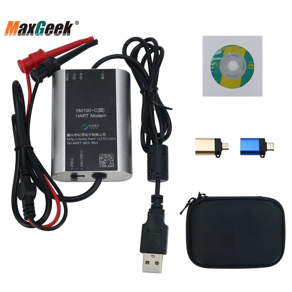 Maxgeek SM100-C (III) Štandardná verzia Hart Modem USB to Hart Modem Hart Cat podporuje ladenie mobilných aplikácií