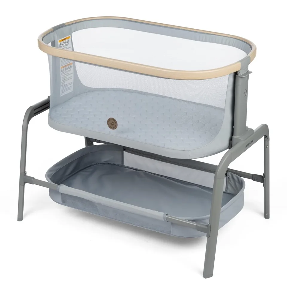 Maxi-Cosi Iora Baby Bassinets Bedside Sleeper, prenosný bassinet, detská postieľka na posteľnú postieľku, výšku nastaviteľná, priedušná