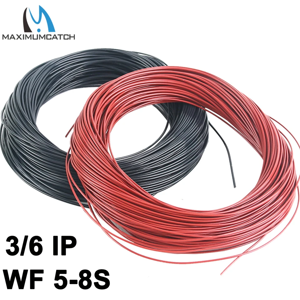 Maximumcatch WF Stoping Fly Line 4-9WT Brown and Black 100 ft Hmotnosť vpred potápací rybársky rybársky riadok