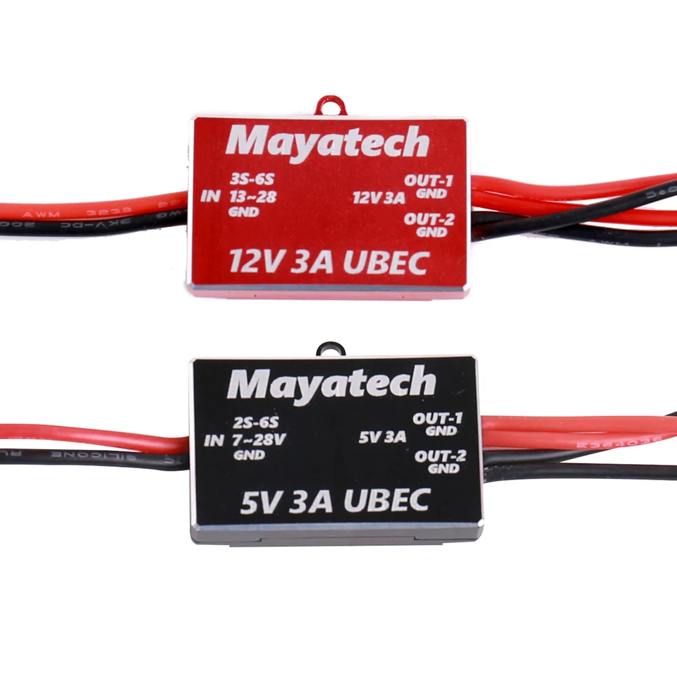 Mayatech RC UBEC Redukcia napätia DC-DC Výstup 5V/12V 3A regulátor pre kutilové štvorkoliek