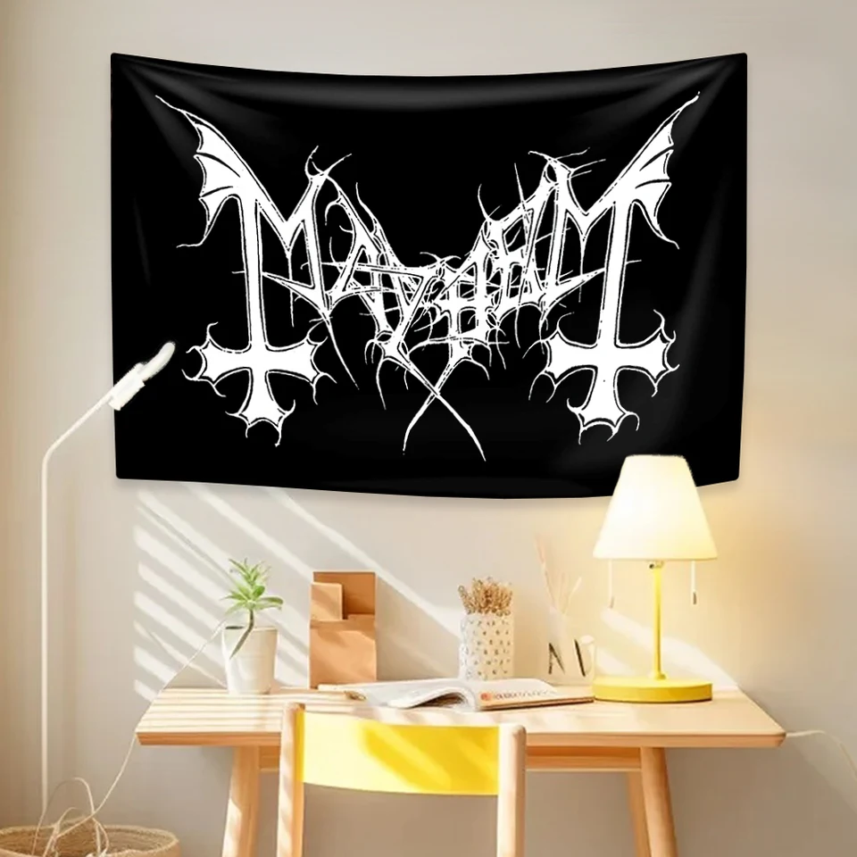 Mayhem Death Rock Band Tapestry Hippie Wall zavesenie domácej dekorácie spálňa spál