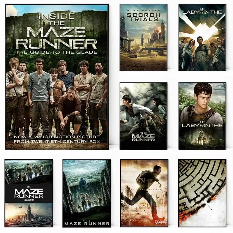 Maze Runner plagát napätie Science Fiction Adventure Action Movie Canvas Painting plagát nástenné umenie domáca dekorácia maľba maľba