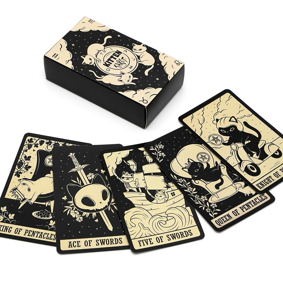 Mačiatka Tarot Card Deck odomknite budúcim šťastím rozprávaním osudových hier milovníci mačiek